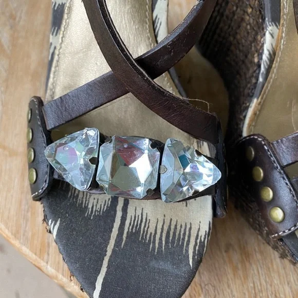 Sam Edelman Tate‎ Woven Wedge Heeled Sandals - Picture 3 of 11